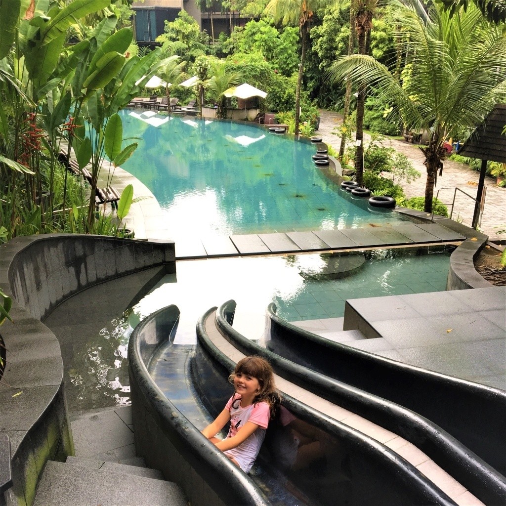 Sustainable Singapore stopover Siloso Beach Resort Sentosa Singapore water slide