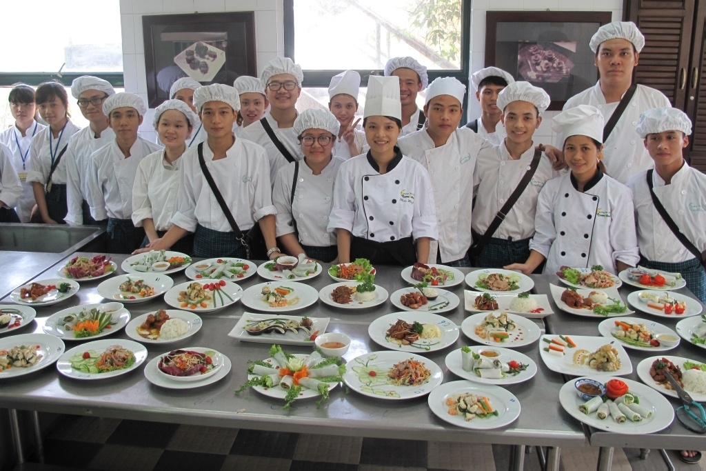 "I took the tour [of Hoa Sữa School for Disadvantaged Youth in Hanoi, Vietnam.] The only difficulty for me was holding back the temptation to try all the food that they were preparing."