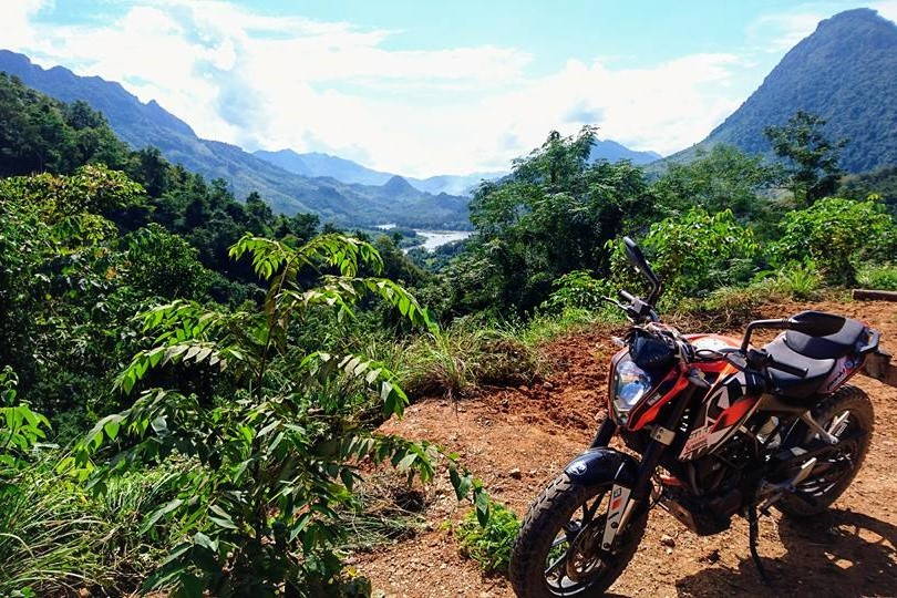 A photo opportunity somewhere in Luang Prabang Province, Laos. Image by Chris Mulder via KTM Laos.