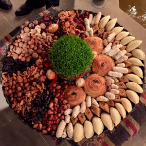 Snack on nuts, dried fruits, and pastries in Baku, Azerbaijan. Pic (c) Mario Hardy
