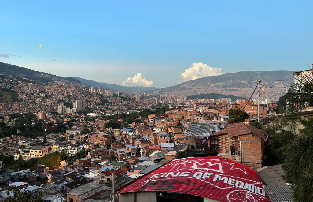 A view of Medellin, Colombia from Comuna 13. Image (c) Annaleigh Bonds