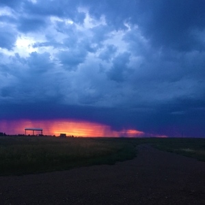 The beginnings of a storm while tent camping at APRs Buffalo Camp sq300