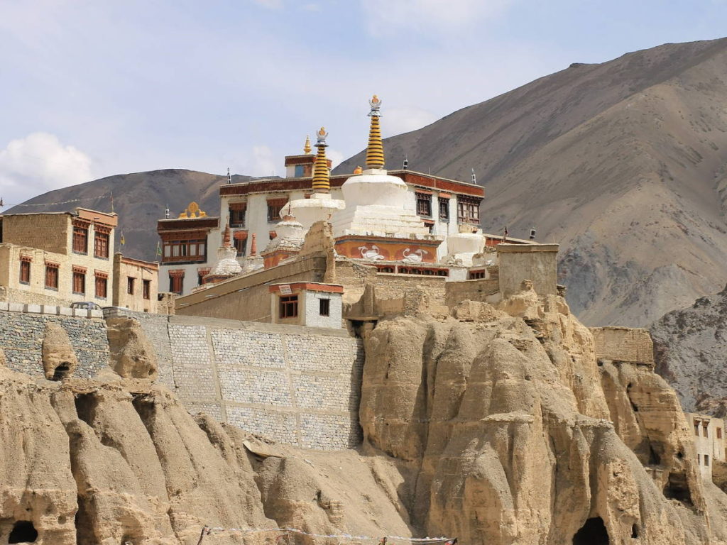 Lamayuru Monastery from the road by Meridius27 (CC BY-SA 3.0) via Wikimedia Commons. https://commons.wikimedia.org/wiki/File:Lamayuru_monastery_from_the_road.JPG